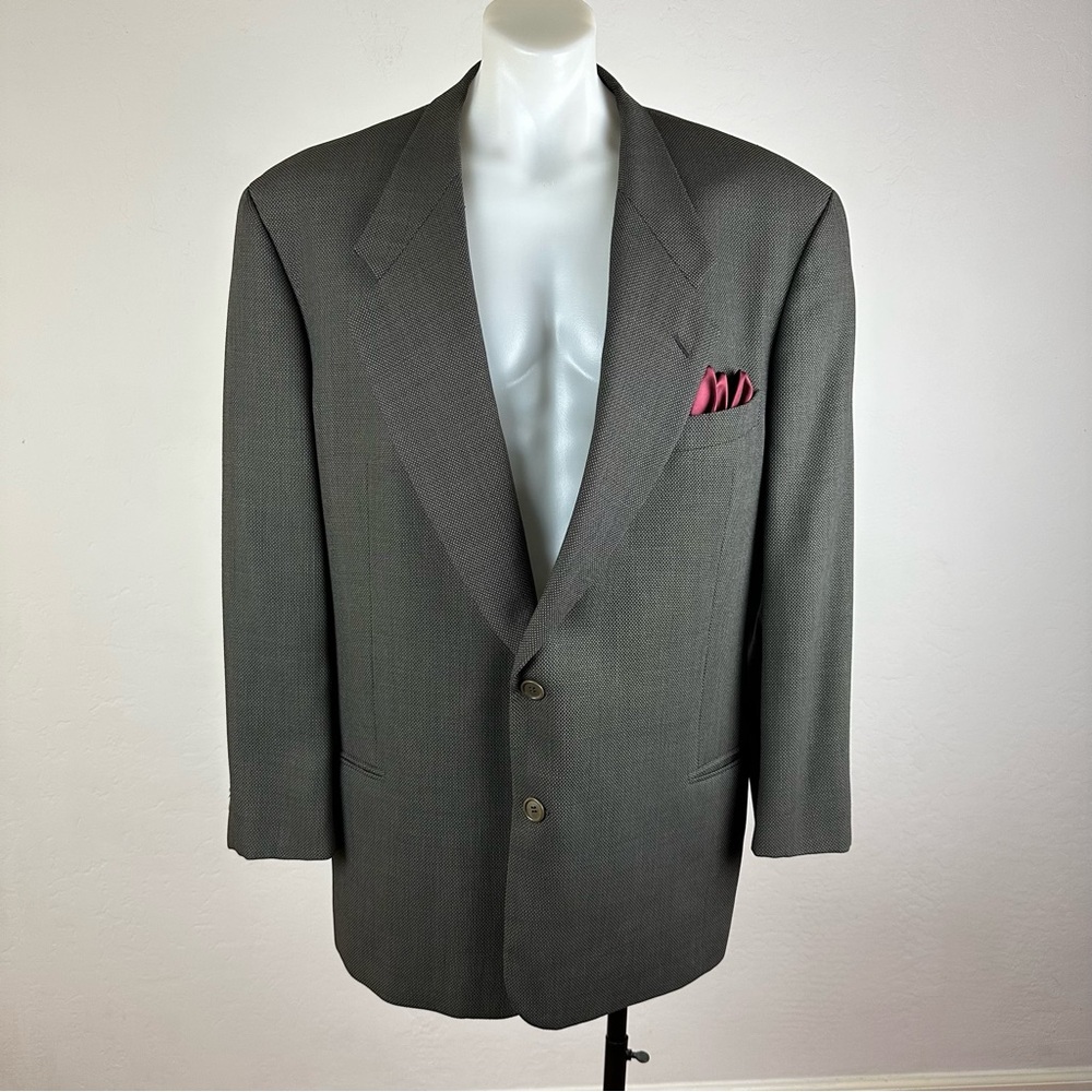 Giorgio Armani Virgin Wool Micro-Dot Sport Jacket